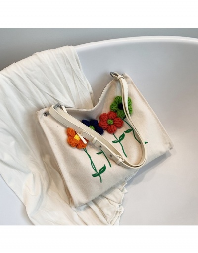 Replica  2022 New Flower Decor Canvas Tote Bag  #799811 $23.07 USD for Wholesale