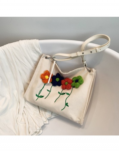 Replica  2022 New Flower Decor Canvas Tote Bag  #799811 $23.07 USD for Wholesale