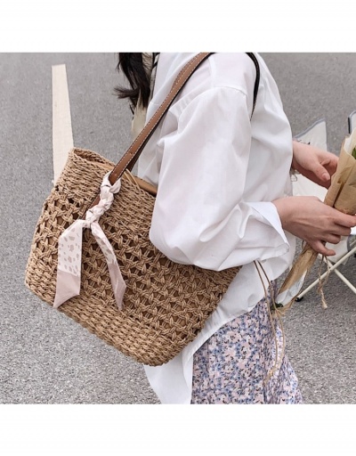 Replica  Women's Summer Weave Hollowed Out Tote Bag #799815 $27.89 USD for Wholesale