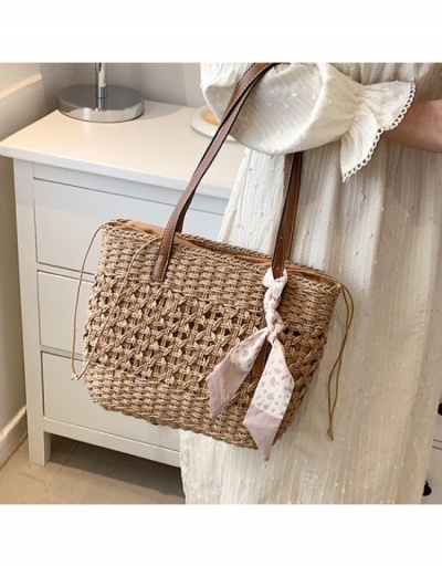 Replica  Women's Summer Weave Hollowed Out Tote Bag #799815 $27.89 USD for Wholesale