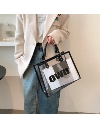 Replica Street Shopping PVC Transparent Tote Bag For Women #799817 $10.85 USD for Wholesale