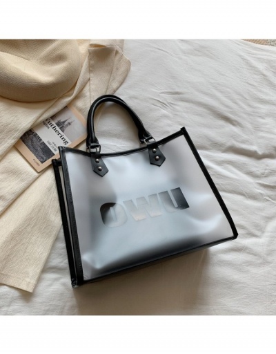 Replica Street Shopping PVC Transparent Tote Bag For Women #799817 $10.85 USD for Wholesale