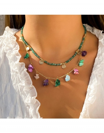 Ethnic Colorful Turquoise Necklace For Women #799824 $8.10 USD, Wholesale Fashion Necklaces