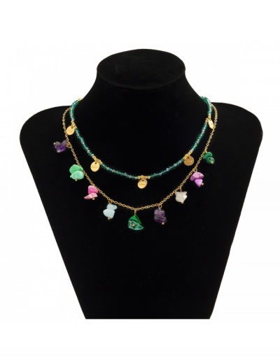 Replica Ethnic Colorful Turquoise Necklace For Women #799824 $8.10 USD for Wholesale