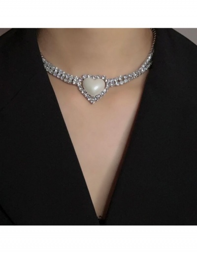 Replica  Sweety Design Rhinestone Heart Collarbone Chain #799827 $8.13 USD for Wholesale