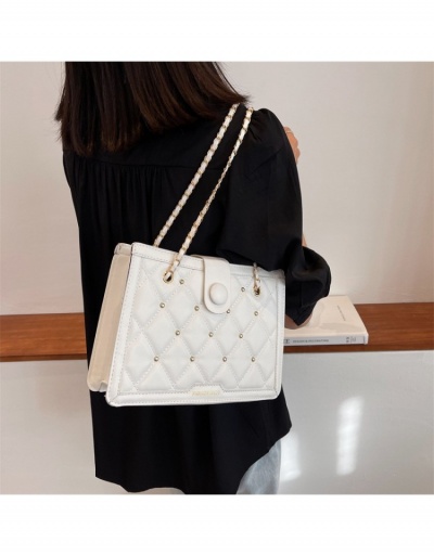 Replica  Fashion Chain PU Rhombus Lattice Tote Bag #799832 $10.03 USD for Wholesale