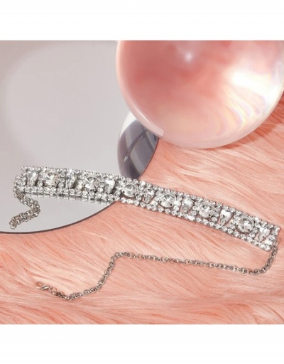 Replica  Hollowed-out Rhinestone Party Necklace For Women #799838 $12.15 USD for Wholesale