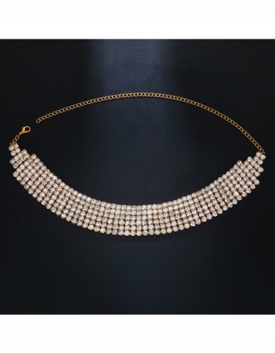  Rhinestone Width Women Party Necklace #799840 $12.97 USD, Wholesale Fashion Necklaces