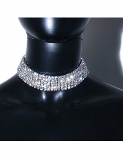 Replica  Rhinestone Width Women Party Necklace #799840 $12.97 USD for Wholesale