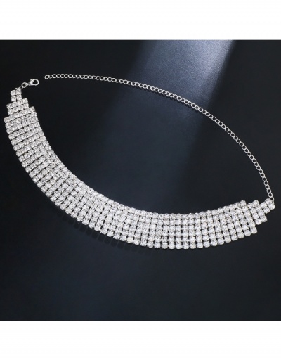 Replica  Rhinestone Width Women Party Necklace #799840 $12.97 USD for Wholesale