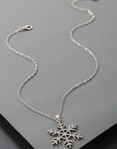 Snowflake Pendant Necklace For Women #799846 $4.34 USD, Wholesale Fashion Necklaces