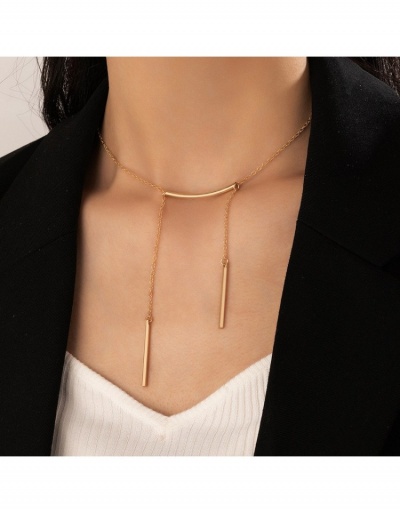 Simple Design Golden Pendant Necklace For Ladies #799855 $4.68 USD, Wholesale Fashion Necklaces