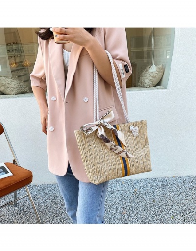 Replica  Casual Simple Beach Woven Travel Scarf Bag For Women #799858 $9.34 USD for Wholesale