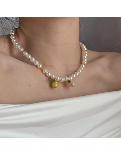 Replica Fashion  Ladies Faux Pearl  Pendant Necklace #799870 $11.84 USD for Wholesale