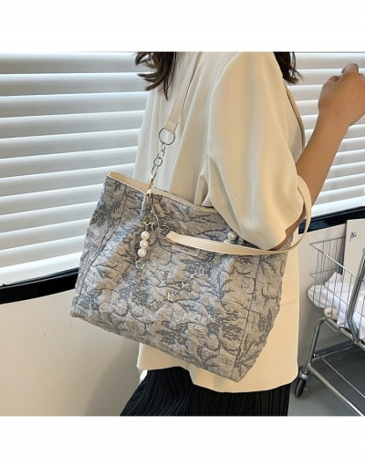 Replica Ladies Black Faux Pearl  Flower Pattern Tote Bags For School #799871 $9.85 USD for Wholesale