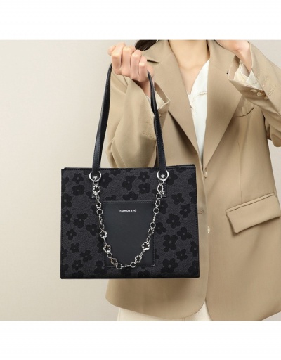 Replica  New PU Printed Chain Shoulder Tote Bag #799876 $13.52 USD for Wholesale