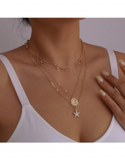 Replica Stylish Casual Personality Pendant Necklaces  #799879 $7.83 USD for Wholesale