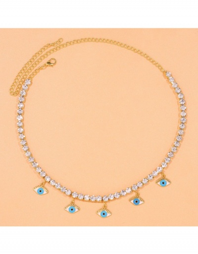  Fashion Popular Rhinestone Eye Necklace #799883 $13.00 USD, Wholesale Fashion Necklaces