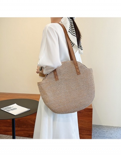 Replica  Straw Weave Summer Simple Casual Shoulder Tote Bags #799884 $11.84 USD for Wholesale