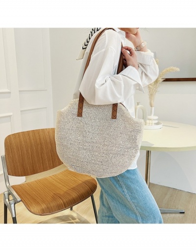 Replica  Straw Weave Summer Simple Casual Shoulder Tote Bags #799884 $11.84 USD for Wholesale