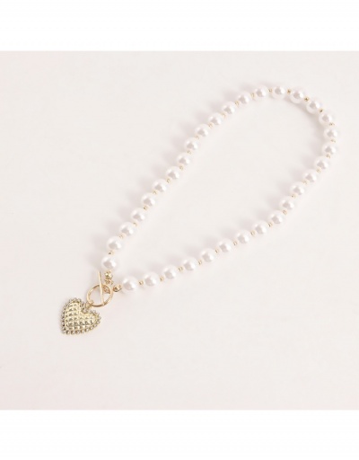 Replica  Acrylic Faux Pearl Pendant Necklace #799891 $4.51 USD for Wholesale