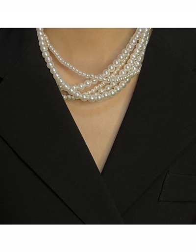 Replica Ladies Retro Style  Faux Pearl  Layered Necklace #799892 $8.90 USD for Wholesale