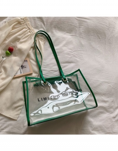 Replica  New Transparent PU One Shoulder Tote Bag #799900 $14.92 USD for Wholesale