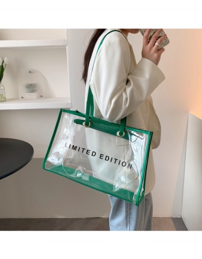 Replica  New Transparent PU One Shoulder Tote Bag #799900 $14.92 USD for Wholesale