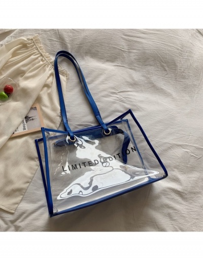 Replica  New Transparent PU One Shoulder Tote Bag #799900 $14.92 USD for Wholesale