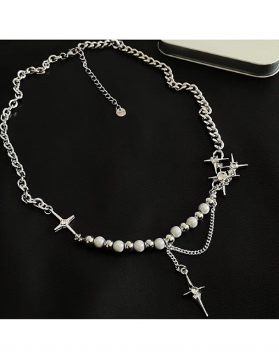 Replica Rhinestone The Four-pointed Star Pendant Necklace #799908 $7.25 USD for Wholesale