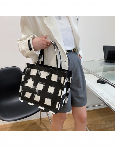 Replica Fashion Casual Vintage Plaid Student Tote Bags #799911 $8.45 USD for Wholesale