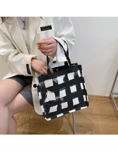 Replica Fashion Casual Vintage Plaid Student Tote Bags #799911 $8.45 USD for Wholesale