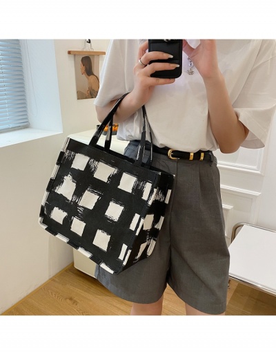 Replica Fashion Casual Vintage Plaid Student Tote Bags #799911 $8.45 USD for Wholesale