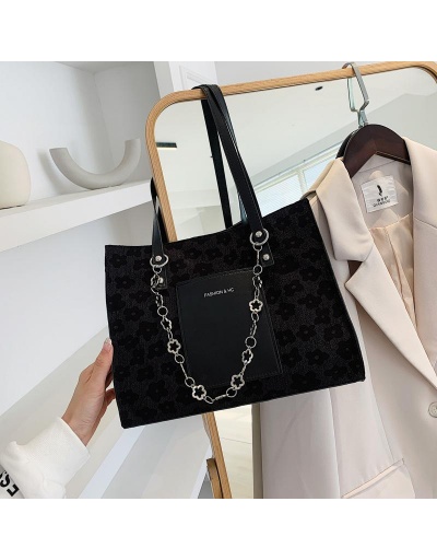 Korean Style Fashion Chain Flowers Hasp Tote Bag #799922 $13.66 USD, Wholesale Fashion Tote Bag