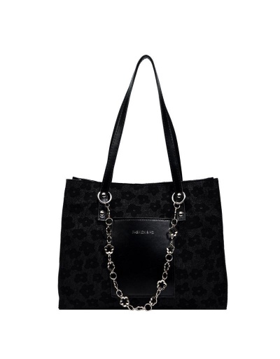 Replica Korean Style Fashion Chain Flowers Hasp Tote Bag #799922 $13.66 USD for Wholesale