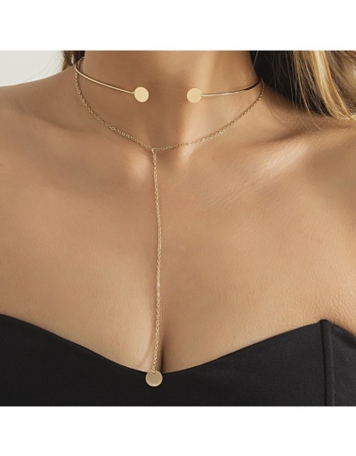 Replica Trendy Alloy  Solid Necklace For Women #799926 $7.08 USD for Wholesale