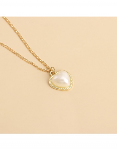 Replica  Punk Heart Pendant Geometric Layered Necklace #799944 $4.48 USD for Wholesale