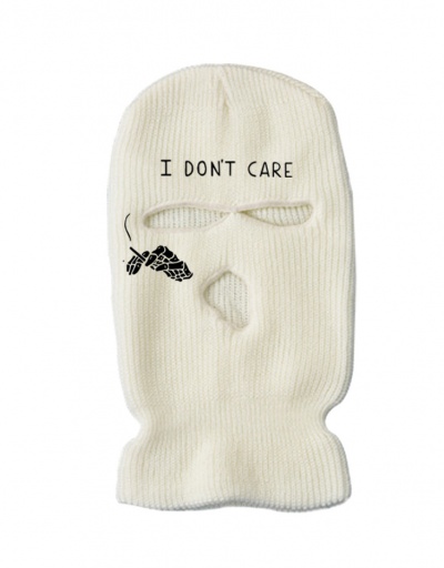 Replica Simple Embroidery Letter Knitted Ski Mask #799946 $12.74 USD for Wholesale