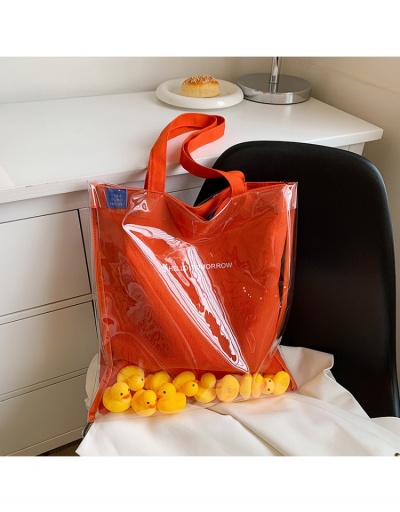  Fashion PVC Transparent Duck Tote Bag #799949 $23.07 USD, Wholesale Fashion Tote Bag