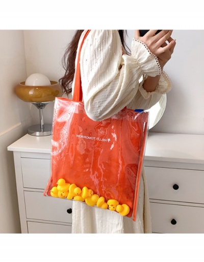 Replica  Fashion PVC Transparent Duck Tote Bag #799949 $23.07 USD for Wholesale