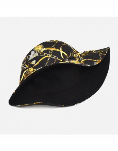 Replica  Chain Printing Travel Sunscreen Fisherman Hat #799950 $9.34 USD for Wholesale