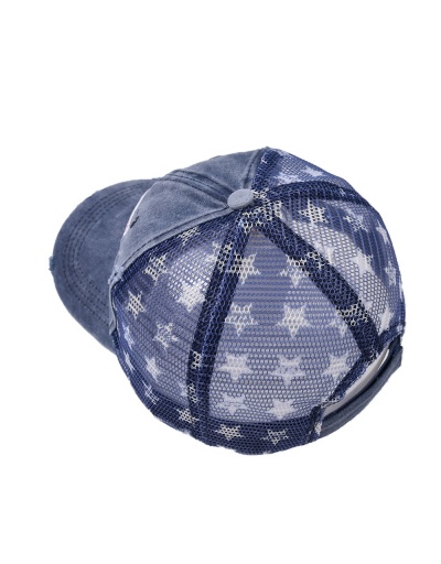 Replica  American Flag Pattern Ripped Patchwork  Baseball Cap #799959 $9.75 USD for Wholesale