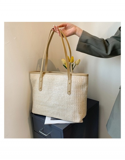 Replica Travel Straw Contrast Color  Lager Tote Bags #799966 $9.34 USD for Wholesale