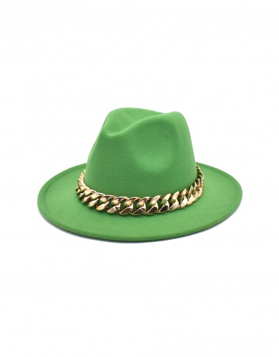 Replica Fall Unisex Chain Felt Fedora Hat #799967 $13.23 USD for Wholesale