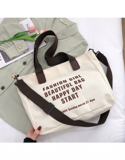  Fashion One Shoulder Canvas Large Capacity Tote Bag #799970 $11.23 USD, Wholesale Fashion Tote Bag