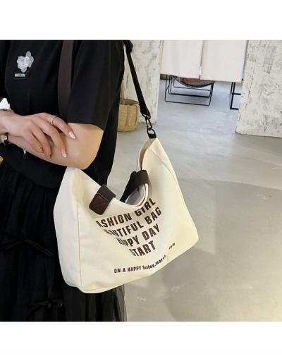 Replica  Fashion One Shoulder Canvas Large Capacity Tote Bag #799970 $11.23 USD for Wholesale