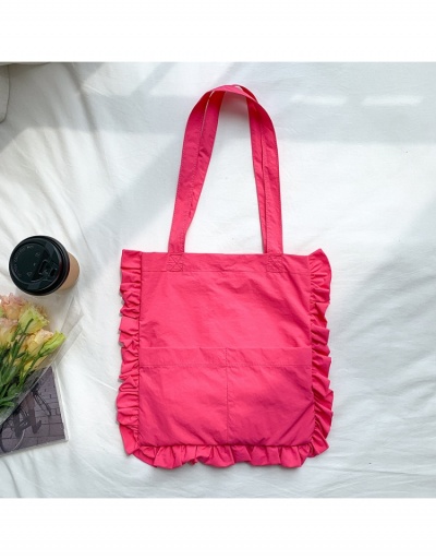  Casual Pure Color Ruffled Ruffled Nylon Tote Bags #799972 $26.53 USD, Wholesale Fashion Tote Bag