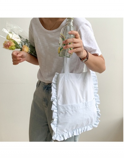 Replica  Casual Pure Color Ruffled Ruffled Nylon Tote Bags #799972 $26.53 USD for Wholesale