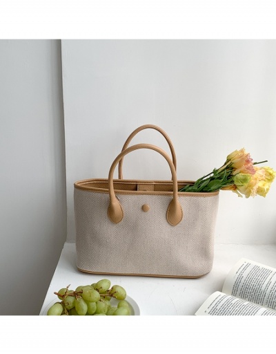 Summer Contrast Color Canvas Shoulder Tote Bags #799974 $35.17 USD, Wholesale Fashion Tote Bag