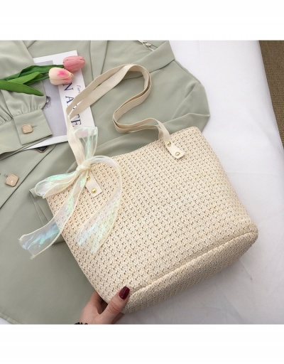 Replica  Fashion Simple One Shoulder Weave Women's Tote Bag #799980 $8.95 USD for Wholesale